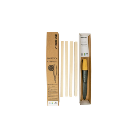 Morakniv Cuchillo de slöjd/talla con set para palillos