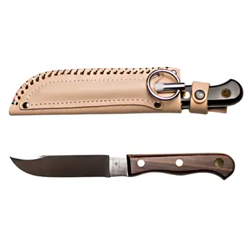 Vangedal Cuchillo Rover RK14S con acero para afilar y correa de seguridad