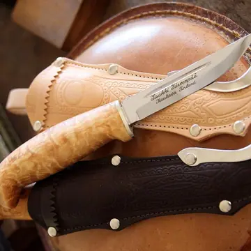 Iisakki Järvenpää WHITTLE KNIFE WITH FINGER GUARD - Dark without