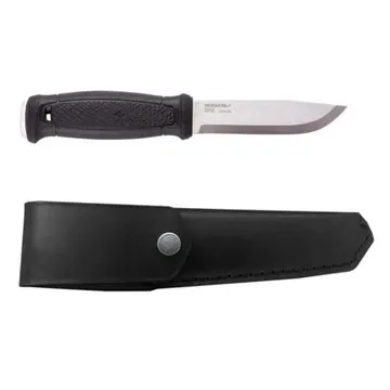 Morakniv Garberg con funda de cuero (S) – Negro
